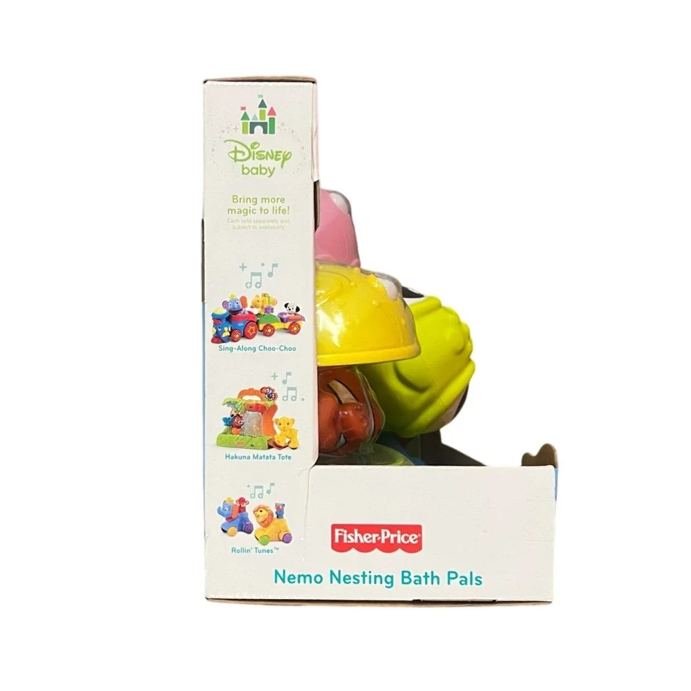 Baby Nemo Nesting Bath Pals X6178 Finding Nemo Toy Set Fisher-Price Disney New